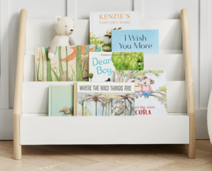 Pottery Barn Kids book storage